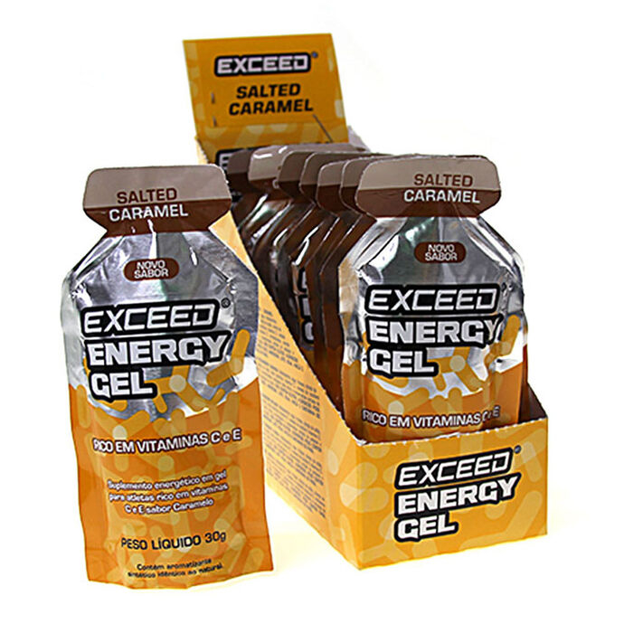 imagem do produto  Exceed Energy Gel Sabor Salted Caramel Sach Unitrio 30 gramas - Exceed