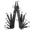 imagem do produto  Alicate 19 Funes Super Tool 300 Black - Leatherman