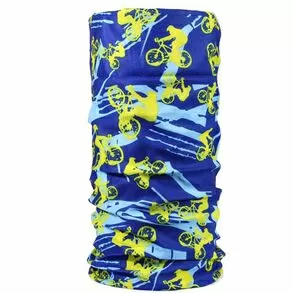 imagem de Bandana Tubular Multiuso Respirvel Bikes Amarelas - 3Z Bandanas
