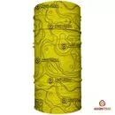 imagem do produto Bandana Tubular Multiuso Respirvel com proteo Solar Carta Topogrfica Amarelo com Preto - Mundo Terra