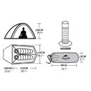 imagem do produto  Barraca Compacta Auto Portante Cloud UP 2X 20D Ultralight  - Naturehike