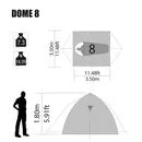 imagem do produto Barraca de Camping Dome 8 pessoas - NTK Nautika