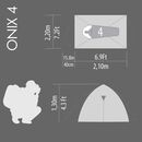imagem do produto  Barraca de Camping Onix 4 pessoas - NTK Nautika
