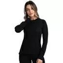 imagem do produto Blusa Segunda Pele Finest Merino Feminina Preta - Solo