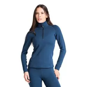 imagem de Blusa Segunda Pele Polartec Powers Stretch Pro Feminina Blue Steel - Solo