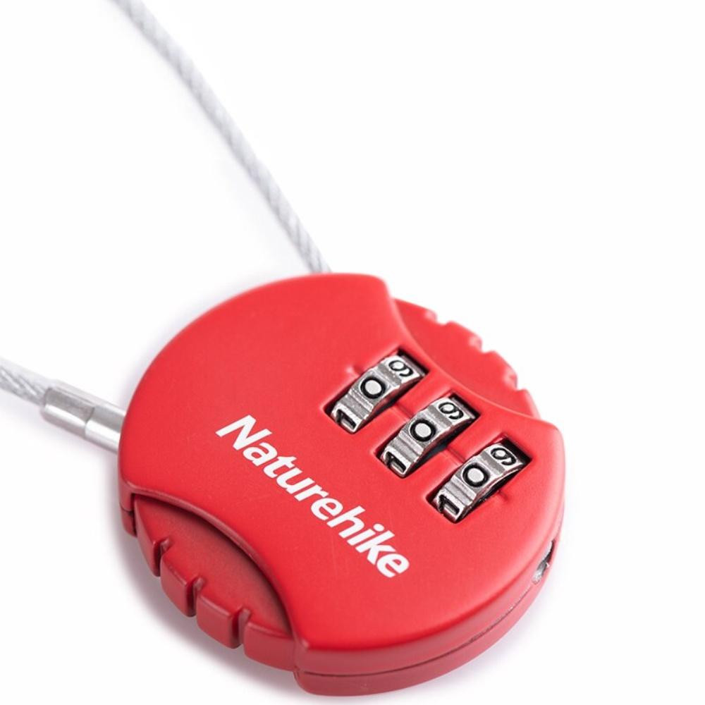 Cadeado Mini Password com Senha de 3 dígitos Naturehike Aventura