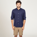 imagem do produto Camisa Manga Longa Em linho e Tecido Ecovero Masculina - Original Penguin
