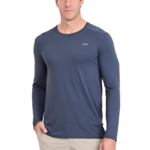 imagem de Camiseta Ion com Proteo Solar UV Manga Longa Masculina Grafite - Solo