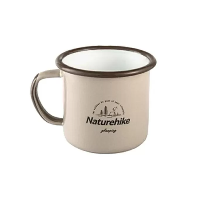 imagem do produto CANECA ESMALTADA ENAMEL 350ML CREME - Naturehike