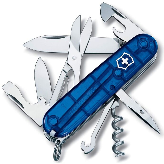 imagem do produto Canivete Suo Climber 14 Funes AZ Translucido - Victorinox