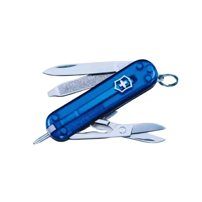 imagem do produto Canivete Suo Signature Lite com LED 7F Azul - Victorinox
