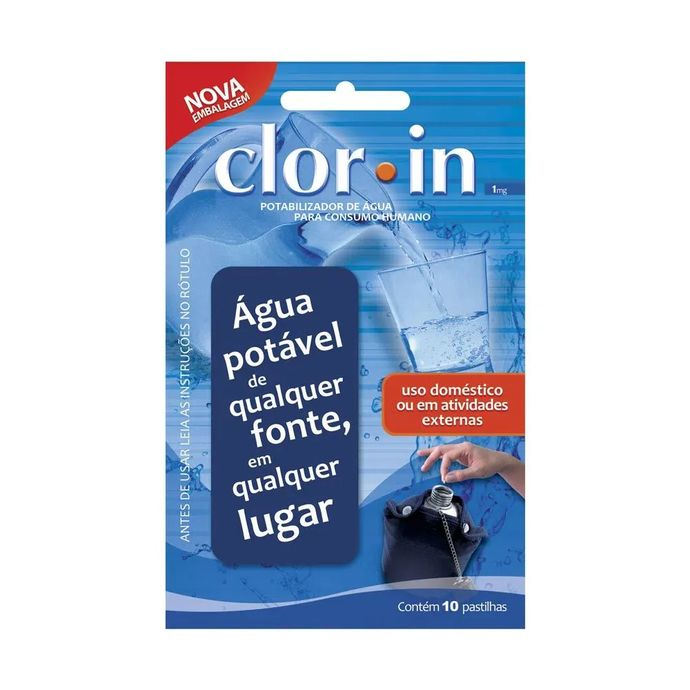 imagem do produto Clorin 1mg  uma cartela com 10 comprimidos - NTK Nautika