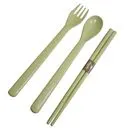 imagem do produto Conjunto de talheres de fibra de trigo - Naturehike