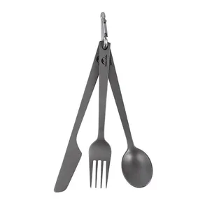 imagem de Conjunto de Talheres Titanium com Mosquet�o - Naturehike