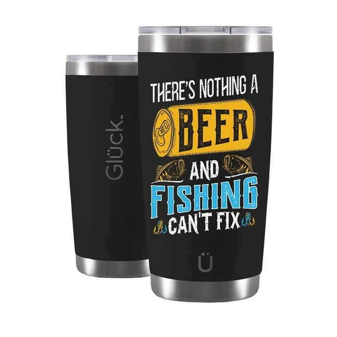 imagem do produto Copo Trmico Luck Future Fishing & Beer Can't Fix 591ML  - Glck