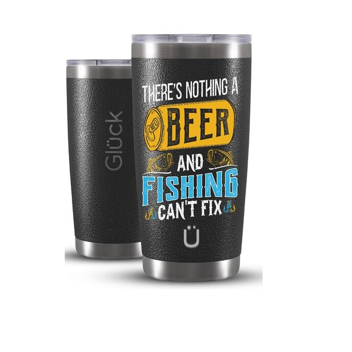 imagem do produto Copo Trmico Lucky Future Fishing & Beer Can't Fix 591ML  - Glck