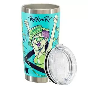 imagem de Copo Trmico Lucky Future Rock In Rio Freedom 591ml  - Glck