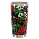 imagem do produto  Copo Trmico Lucky Future Rock In Rio Grafite - Glck