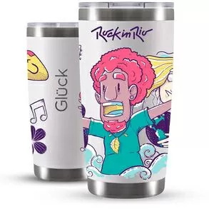 imagem de Copo Trmico Lucky Future Rock in Rio Power 591ml  - Glck