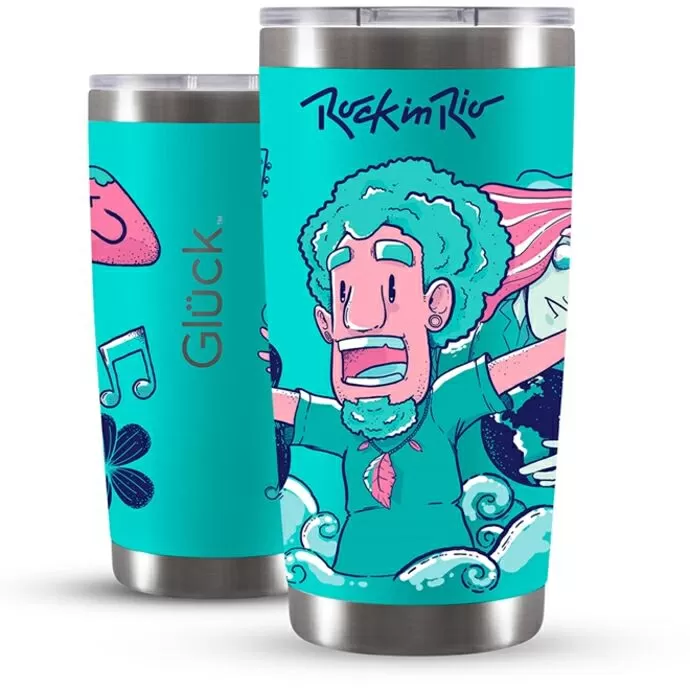 imagem do produto Copo Trmico Lucky Future Rock in Rio Power 591ml  - Glck