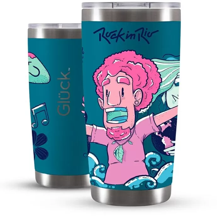imagem do produto Copo Trmico Lucky Future Rock in Rio Power 591ml  - Glck