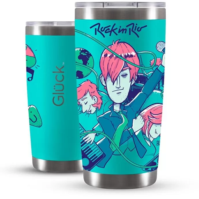 imagem do produto Copo Trmico Lucky Future Rock In Rio Synth 591ml - Glck