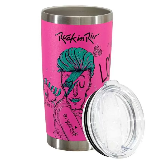 imagem do produto Copo Trmico Lucky Future Rock In Rio Yourself 591ml - Glck