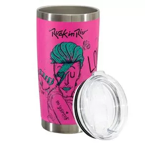 imagem de Copo Trmico Lucky Future Rock In Rio Yourself 591ml - Glck