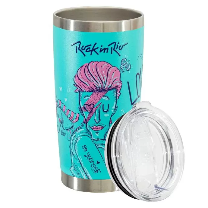 imagem do produto Copo Trmico Lucky Future Rock In Rio Yourself 591ml - Glck