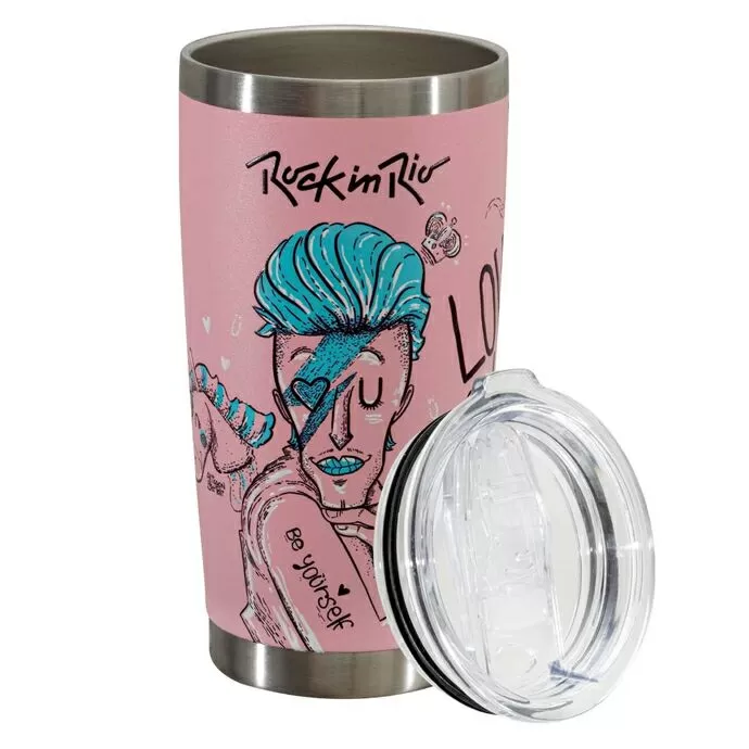 imagem do produto Copo Trmico Lucky Future Rock In Rio Yourself 591ml - Glck