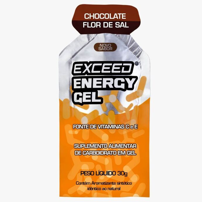 imagem do produto Exceed Energy Gel  Sabor Chocolate Flor de Sal Sach Unitrio 30 gramas - Exceed