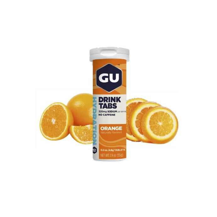 imagem do produto Gu Hydration Drink Tabs  Sabor Laranja Orange em Tudo com 12 pastilhas - Gu Energy