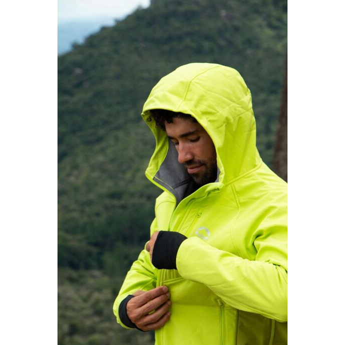 1 m Nano Softshell, al metro, a 3 strati, resistente al vento e all'acqua, 25 colori (1 m pretagliato 017 I rosa fluo