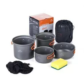 imagem de Kit de Panelas Mountain Cook 4 Peas - Naturehike