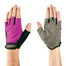 imagem do produto Luvas para Esportes Dedo Curto Acolchoada Cinza/Rosa Tamanho M - Atrio