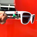 imagem do produto  Óculos de Sol Polarizado Uv400 Ironman Branco com a Lente Preto - Yopp