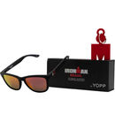 imagem do produto  Óculos de Sol Polarizado Uv400 Ironman Preto com a Lente Vermelha - Yopp