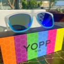 imagem do produto culos De Sol Polarizado Uv400 Tu-Ton Azul e Branco - Yopp