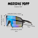 imagem do produto  Óculos De Sol Uv400 Ciclismo Lente Azul 1057 - Yopp