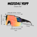 imagem do produto  Óculos De Sol Uv400 Ciclismo Lente Azul 1067 - Yopp