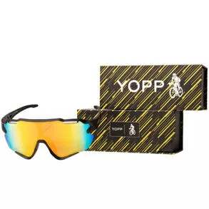 imagem de �culos De Sol Uv400 Ciclismo Lente Dourado 1066 - Yopp