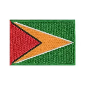 imagem de Patch Bordado Bandeira da Guiana Grande 5 cm x 8 cm - Talysmã Bordados