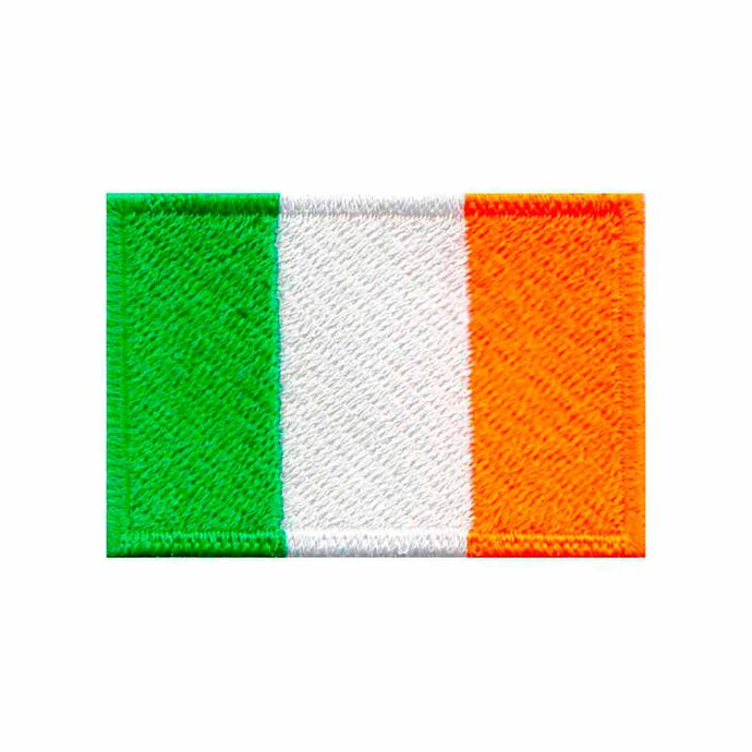 imagem do produto Patch Bordado Bandeira da Irlanda Pequena 3,5 cm x 5 cm - Talysmã Bordados