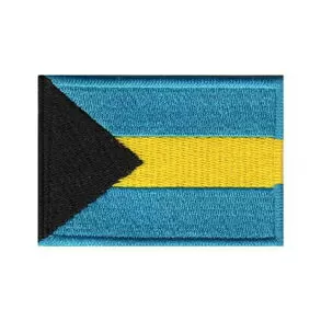imagem de Patch Bordado Bandeira das Bahamas Grande 5 cm x 8 cm - Talysmã Bordados