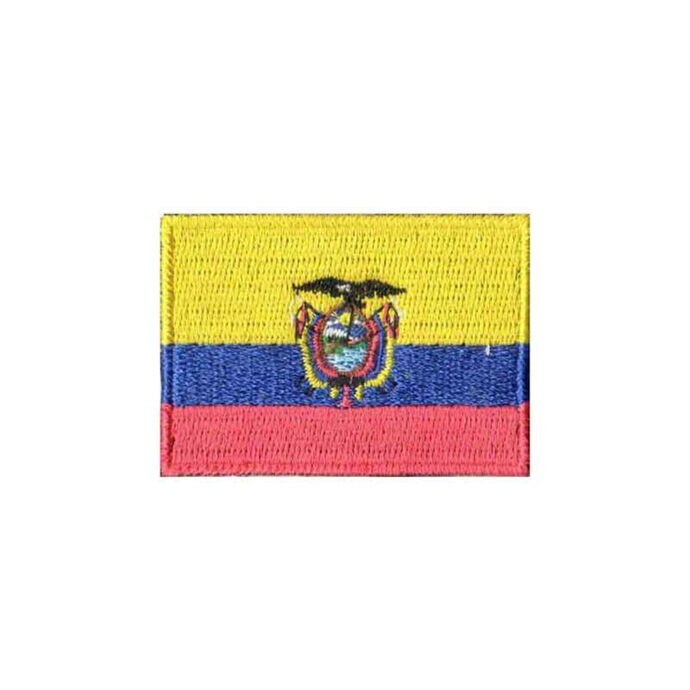 imagem do produto Patch Bordado Bandeira do Equador Grande 5,4 cm x 8,2 cm - Talysmã Bordados