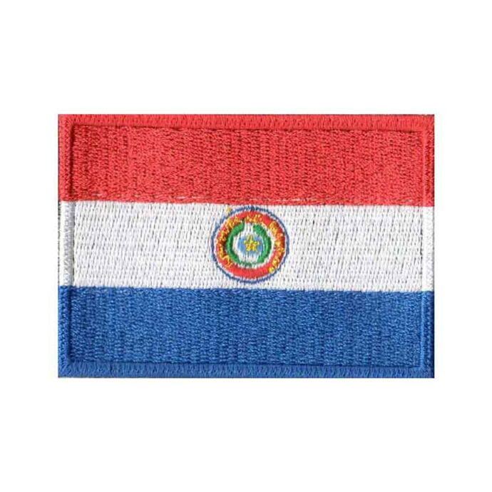 imagem do produto Patch Bordado Bandeira do Paraguai Grande 5,5 cm x 7,5 cm - Talysmã Bordados
