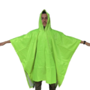 imagem do produto  Poncho Impermevel  3 Em 1 Verde Neon Polister com Capuz - Echolife