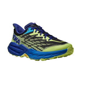 imagem de T�nis Speedgoat 5 Masculino para Corrida de Trilha Trail Run Verde e Azul - Hoka