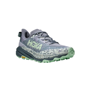 imagem de Tnis Speedgoat 6 Feminino para Corrida de Trilha Cinza e Verde - Hoka