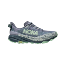 imagem do produto Tnis Speedgoat 6 Feminino para Corrida de Trilha Cinza e Verde - Hoka